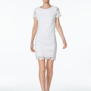 Betsy Johnson White Lace Cocktail Dress